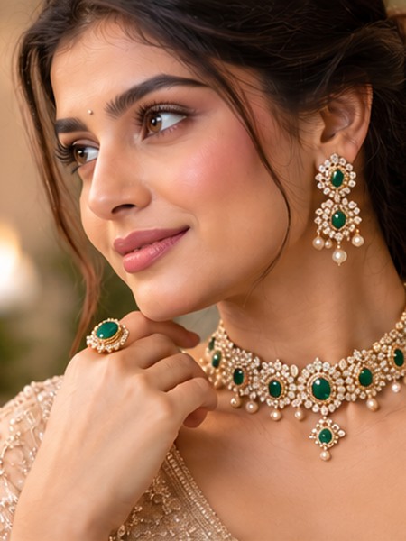 Model wearing jewellery